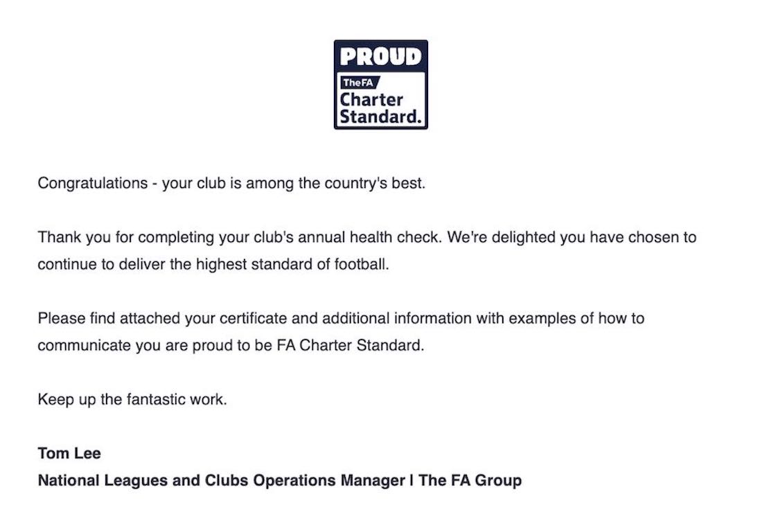 Goole Town Tigers jFC - FA Charter Standard 2